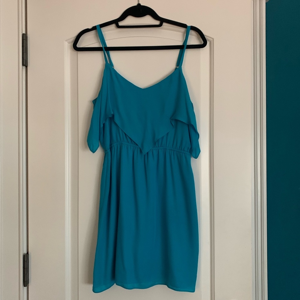 Aqua blue dress